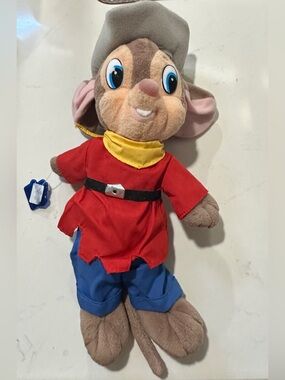 Vintage Fievel Plush American Tail Goes West 1991 Applause  Cowboy Mouse 14"
